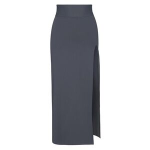 SKIMS Swim Shaping Long Maxi Skirt w/ Slit | Color: Gunmetal | NEW/NWT!! 🩶🩶🩶